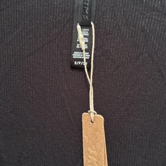 SKIMS Soft Lounge Long sleeve‎ Dress Size Small in Onyx Black NWT Tik Tok Famous - Picture 6 of 9